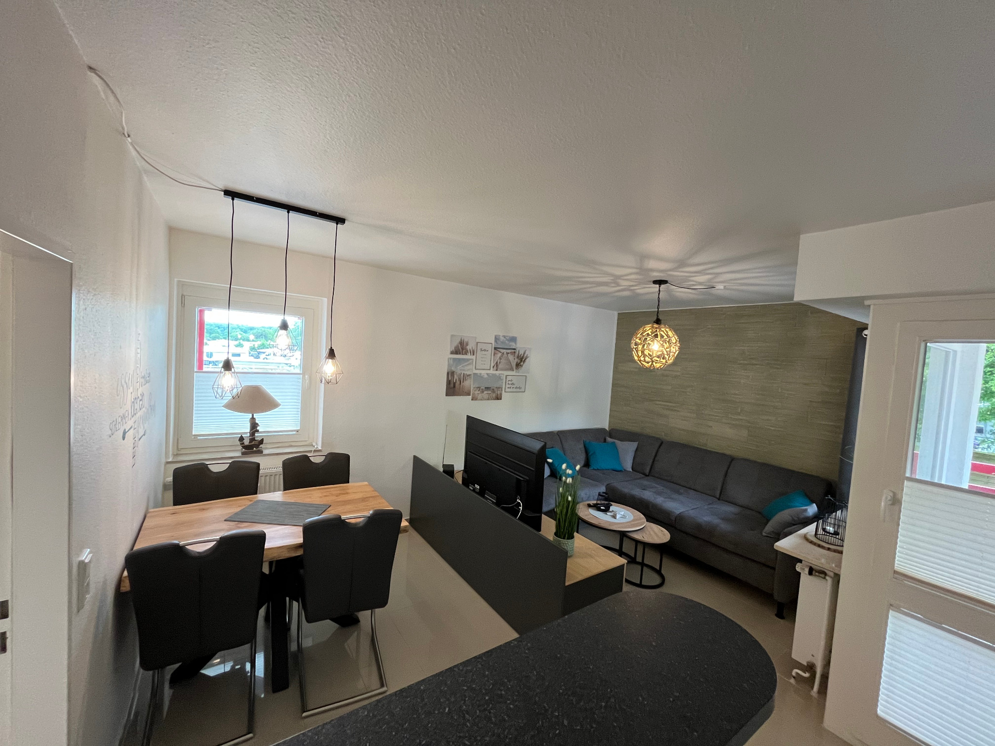 Wohnbereich der Ferienwohnung Duhner Sand